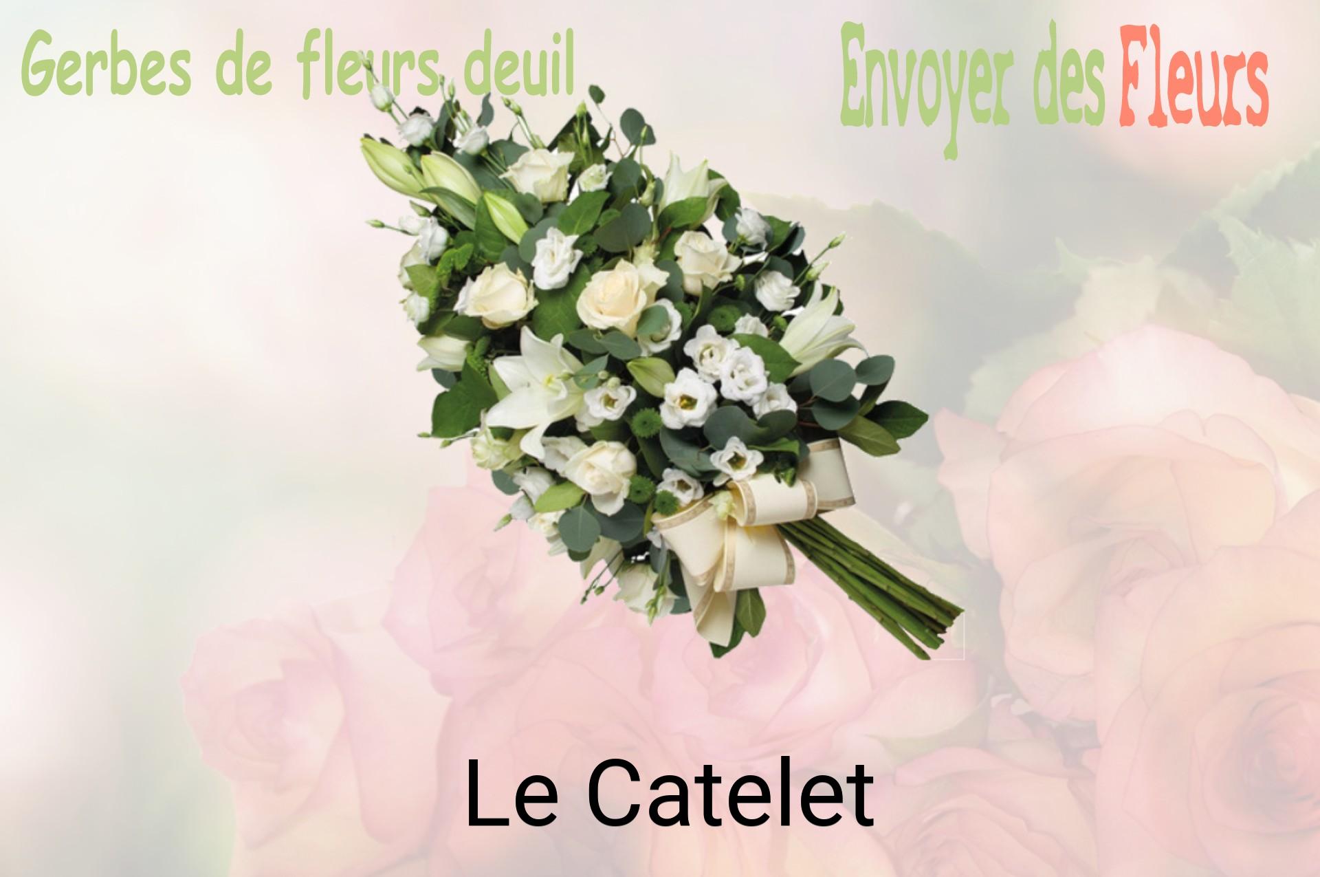 Gerbe de fleurs de deuil livrée à Le Catelet